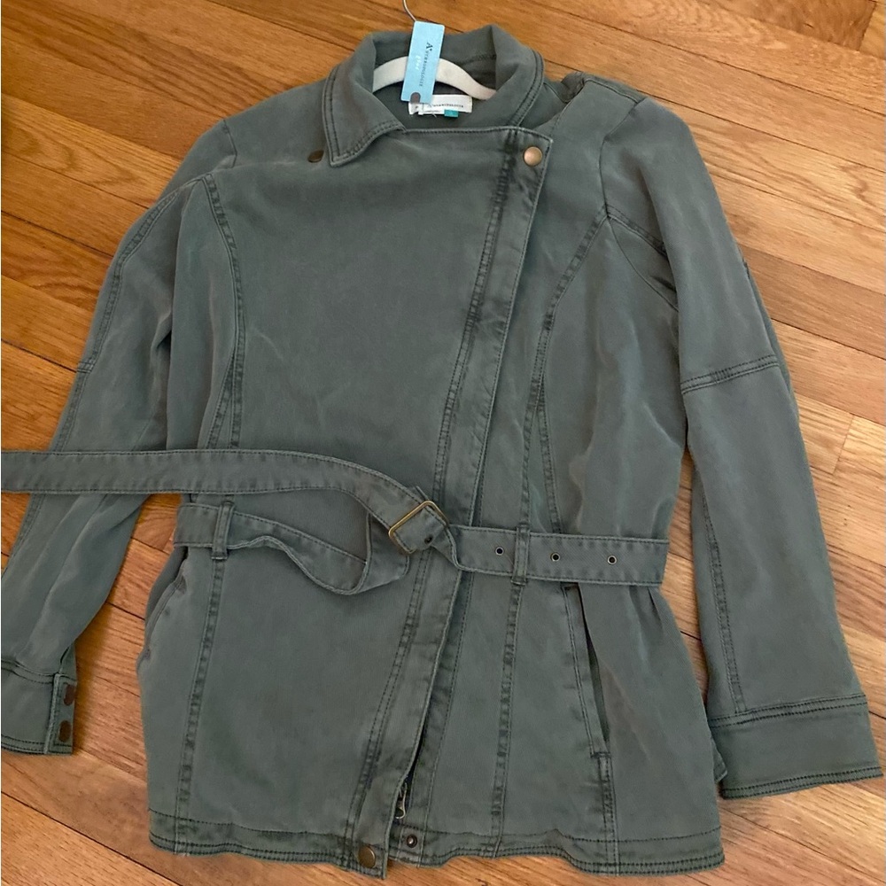 Anthropologie Green Utility Jacket